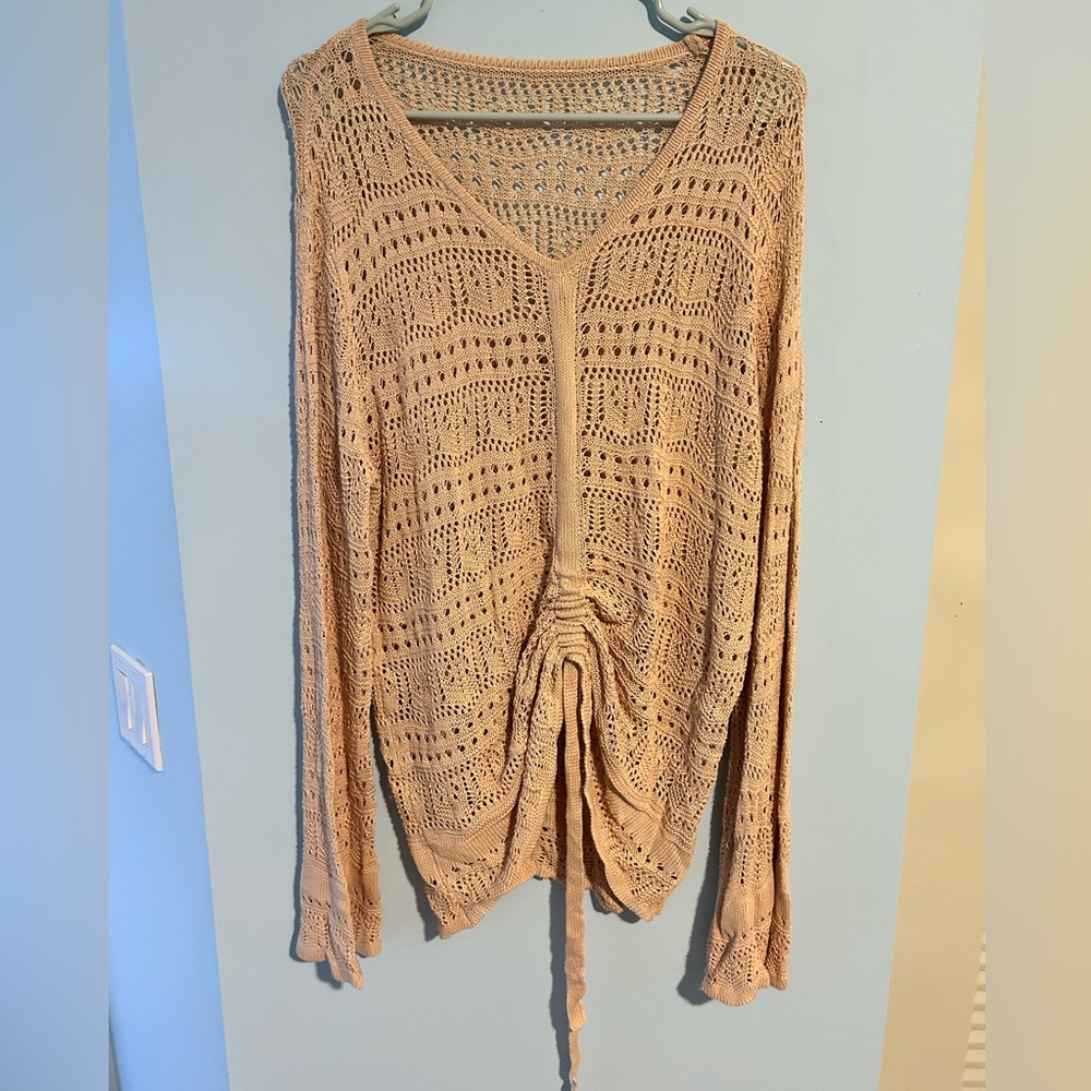 Swim Coverup/Top with Bell Sleeves